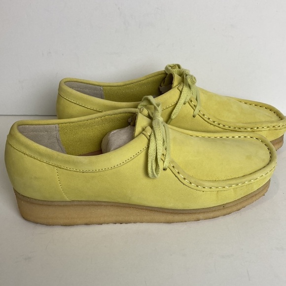 Clarks Originals Wallabee Yellow Men\'s Suede Shoe Moccasins Sz 9.5 US EU 41 main image 6